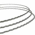 Floristik24 Cuori in filo metallico 20 cm anelli ondulati ghirlanda cuore 10 pezzi