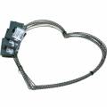 Floristik24 Anello a forma di cuore in filo metallico da 30 cm per anello di ghirlanda di ghirlande da parete cuore 10 pezzi