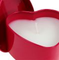 Floristik24 Candela profumata a forma di cuore rosa 7 cm x 3,5 cm 1 pz