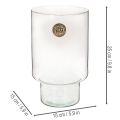 Contenitore cilindrico in vetro Eco Glass da 25 cm | Floristik24.it