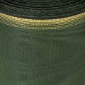 Elegante nastro a corona moiré verde scuro, 125 mm con bordo in perle dorate, nastro da lutto, decorazione per matrimonio, nastro a fiocco | Floristik24.it
