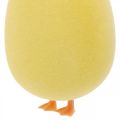 Floristik24 Uovo di Pasqua con le gambe decorazione gialla figura Decorazione pasquale H13cm 4 pezzi