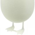 Floristik24 Uovo decorativo con gambe Bianco d&#39;uovo di Pasqua Decorazione da tavola Figura di Pasqua H25cm