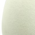 Floristik24 Crema decorativa all&#39;uovo Uovo di Pasqua floccato Decorazione per vetrina Pasqua 25cm