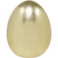 Floristik24 Uovo in ceramica dorato, decoro nobile di Pasqua, oggetto decorativo uovo metallico H16.5cm Ø13.5cm