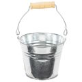 Floristik24 Secchiello Ø10cm H8cm 10 pz. Zinco, lucido
