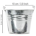 Secchiello Ø10cm H8cm 10 pz. Zinco, lucido | Floristik24.it