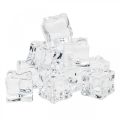 Floristik24 Cubetti di ghiaccio artificiale decorativi ghiaccio trasparente 2 cm 30 pz