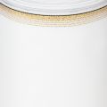 Elegante nastro a corona moiré con bordo dorato, decorazione per matrimonio, nastro da lutto, bianco 150 mm x 25 m | Floristik24.it