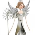 Floristik24 Figurina di angelo in metallo, lanterna natalizia H31.5cm