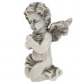Floristik24 Figure di angelo grigio 9 cm 3 pezzi