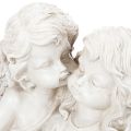 Decorazione angelo per bambini, coppia di angeli con scultura a forma di cuore, 24 cm | Floristik24.it
