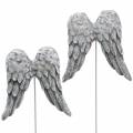 Floristik24 Spina decorativa ali d'angelo 10 cm 3 pz