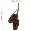 Pigne di ontano naturali, sfuse, decorative, 3 cm, 300 g, marrone naturale. | Floristik24.it