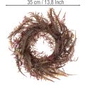 Ghirlanda artificiale con rami di felce, decorazione autunnale, 35 cm | Floristik24.it