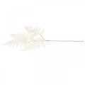 Floristik24 Foglia di felce decorativa, pianta artificiale, ramo di felce, foglia di felce decorativa bianca L59cm