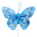 Floristik24 Piuma-farfalla 8,5cm colorata assortita. 12 pezzi