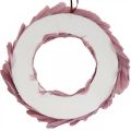 Ghirlanda primaverile Ghirlanda rosa antico per appendere corona porta Ø20cm 3 pezzi