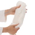 Nastro decorativo bianco soffice, rotolo in pelliccia sintetica, 10x140 cm, 3 pezzi | Floristik24.it