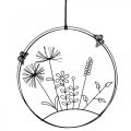 Floristik24 Decorazione per finestra primavera, decorazione sospesa fiori in metallo Ø20,5 cm 2 pezzi