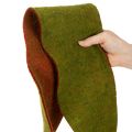 Nastro in feltro di lana bicolore per decorazioni floreali, verde/rosso, 15 cm x 5 m | Floristik24.it