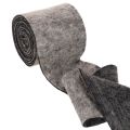 Cerniera per vaso in feltro di lana bicolore, grigio/nero, 15 cm x 5 m | Floristik24.it