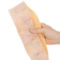 Nastro in feltro bicolore in pura lana, arancione/multicolore, largo 7,5 cm, lungo 5 m. | Floristik24.it