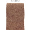 Nastro in feltro bicolore, 100% lana, viola/marrone, 15 cm x 5 m | Floristik24.it