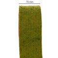 Nastro in feltro bicolore per presine, 100% lana, rosso/verde, 7,5 cm di larghezza, 5 m di lunghezza | Floristik24.it