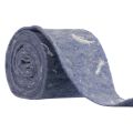 Floristik24 Nastro in feltro nastro di lana tessuto decorativo piume blu feltro di lana 15 cm 5 m