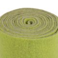 Floristik24 Nastro in feltro nastro di lana rotolo di feltro nastro decorativo verde grigio 15 cm 5 m