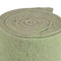 Floristik24 Nastro in feltro nastro di lana nastro decorativo soffice verde grigio 14 cm 5 m