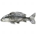 Floristik24 Deco pesce argento antico 14cm
