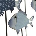 Floristik24 Branco di pesci pesce in metallo decorativo su base in legno 32×7×30cm