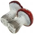 Floristik24 Toadstools in ceramica rossa, bianca H8,5cm 2 pezzi