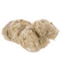 Floristik24 Lana di pecora beige naturale, sfusa, per lavori di artigianato e decorazione, 250 g