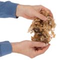Lana di pecora mélange marrone, lana naturale, sfusa, per lavori artigianali, 250 g | Floristik24.it
