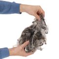 Lana di pecora decorativa, lana naturale grigia screziata, sfusa, 250 g | Floristik24.it