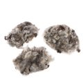 Lana di pecora decorativa, lana naturale grigia screziata, sfusa, 250 g | Floristik24.it
