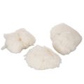 Lana di pecora naturale sciolta, melange bianco, versatile, 250 g | Floristik24.it