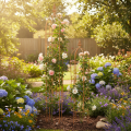 Traliccio da giardino, supporto per piante rampicanti come rose e altre piante, ideale per il design del giardino, 108 cm, set da 2. | Floristik24.it