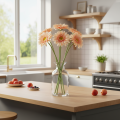 Gerbere artificiali color albicocca, 47 cm, 6 pezzi | Floristik24.it