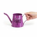 Annaffiatoio decorativo, in metallo viola, stile boho, con decorazione a dente di leone, alto 12 cm, confezione da 2 pezzi. | Floristik24.it