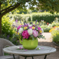 Teiera decorativa utilizzabile come vaso per fiori, in stile retrò nostalgico. | Floristik24.it
