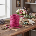 Cordone di carta 6mm 23m rosa | Floristik24.it