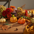 Zucca decorativa per la tavola autunnale, 6 cm, 2 pezzi | Floristik24.it