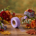 Nastro a rete viola, largo 4,5 cm, rotolo di nastro decorativo per lavori creativi, 10 m | Floristik24.it