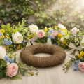 Ghirlanda di vite, non trattata, rotonda, naturale, per lavori creativi, 45 cm | Floristik24.it