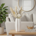 Vaso a coste, moderno vaso in ceramica per fiori secchi, 40 cm | Floristik24.it