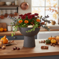 Vaso rotondo con base, 18 cm | Floristik24.it